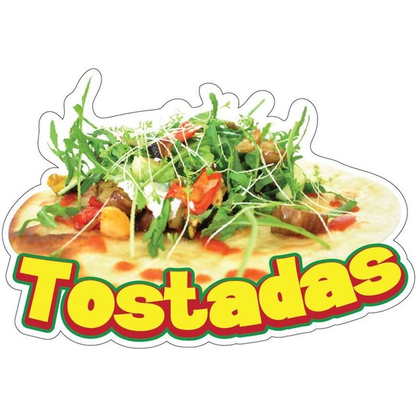 Signmission Tostadas Decal Concession Stand Food Truck Sticker, 8" x 4.5", D-DC-8 Tostadas19 D-DC-8 Tostadas19